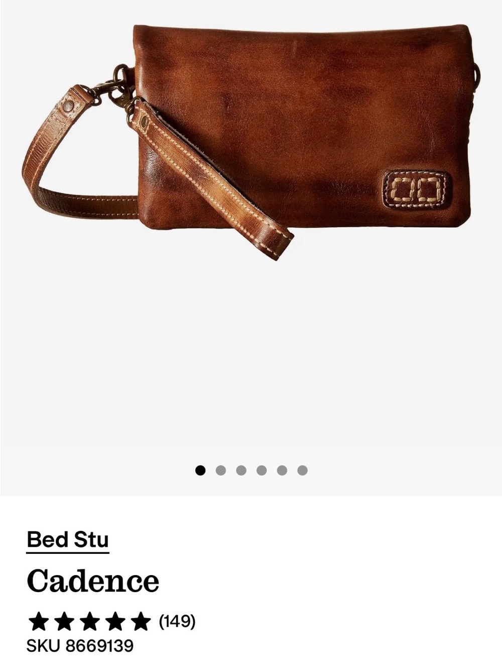 Bed Stu Cadence Women’s Oxblood Leather Wristlet